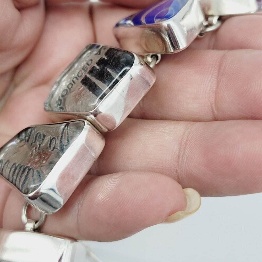 Charles Albert Absolut Vodka Glass 950 Fine Silver Bracelet Limited Edition - Picture 5 of 9